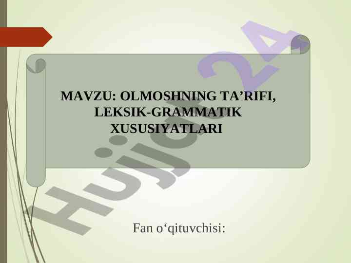 Olmoshning ta’riflari va xususiyatlari