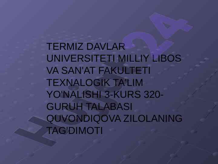 Garmonik tebranishlar generatorlari taqdimoti