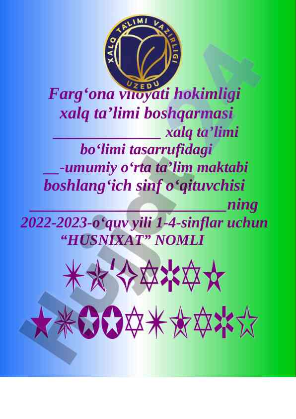 Xalq Ta’limida Husnixat To‘garak A‘zolari Haqida
