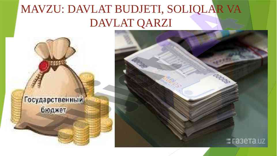 Davlat budjeti va soliqlar tahlili