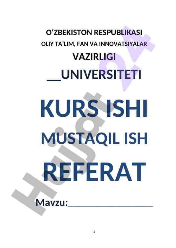 Ablaut Tizimi Haqida Kurs Ishining Mavzusi