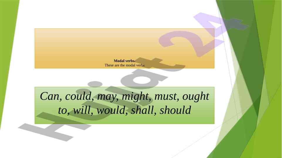 Understanding modal verbs in english language
