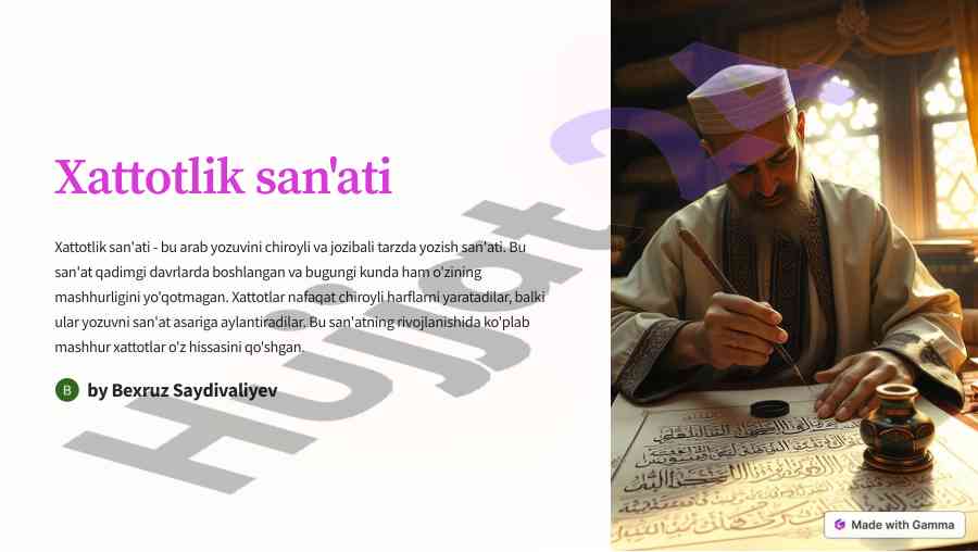 Xattotlik va miniatyura san'ati rivojlanishi