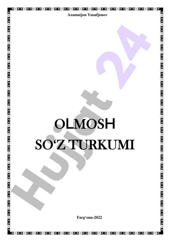 O‘rganish maqsadida olmosh so‘z turkumi