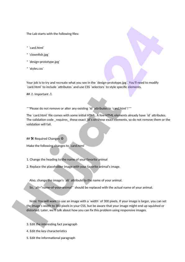Web development lab guide for html and css