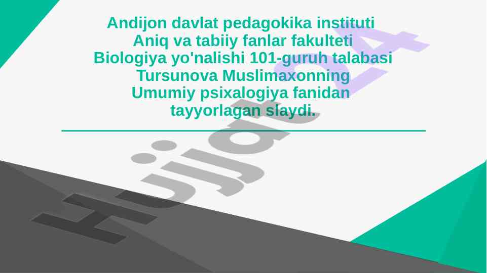 Oila psixologiyasining asoslari va muammolar