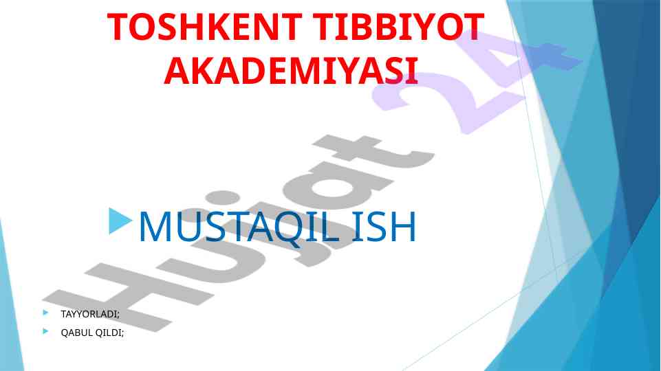 Xirurgik operatsiyalarni o'tkazish qoidalari