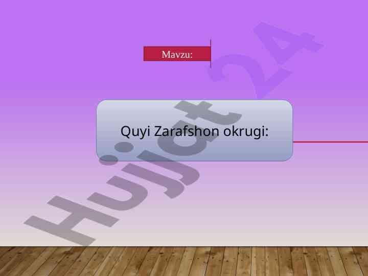 Quyi zarafshon okrugi geologik tuzilishi