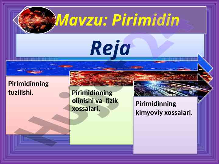 Geterotsiklik birikmalar va ularning hossalari