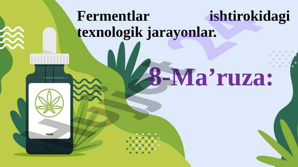 Immobilizatsiya qilingan fermentlar va tahlili