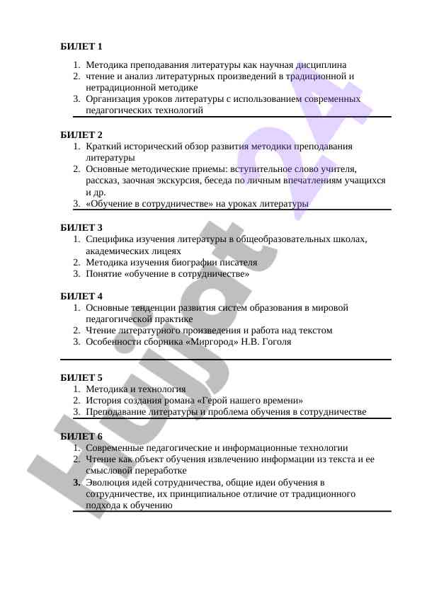 Методика преподавания литературы как научная дисциплина