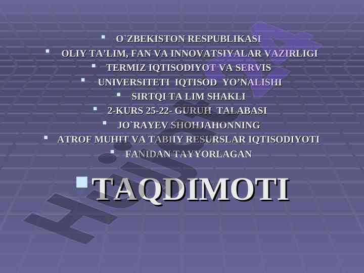 Iqlim o'zgarishi va uning ta'siri