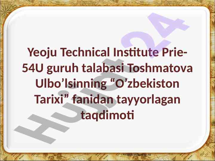 O‘zbekiston mustaqillikka erishish ostonasida