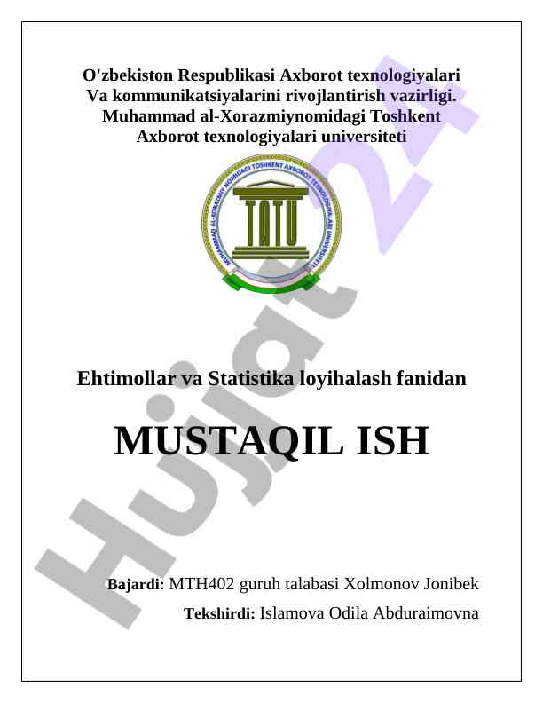 Tovar mahsulot xizmatlarga boʻlgan talab funktsiyasini qurish