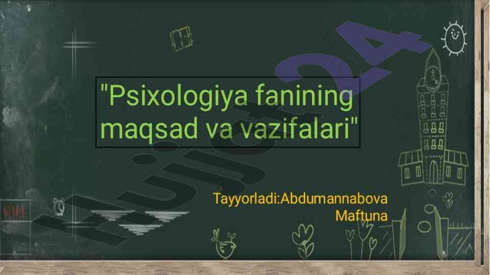 Psixologiyaning tarmoqlari va rivojlanish jarayoni