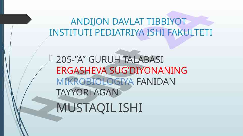 Kimyoterapiya va antibiyotiklar tasnifi talablari