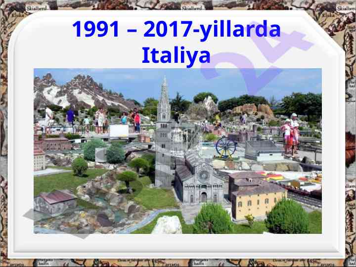Italiya postindustrial jamiyati: tarixiy asoslar