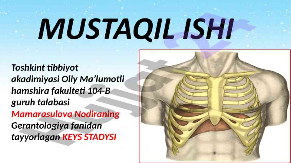 Jigar chegarasini aniqlash perkusiya usuli