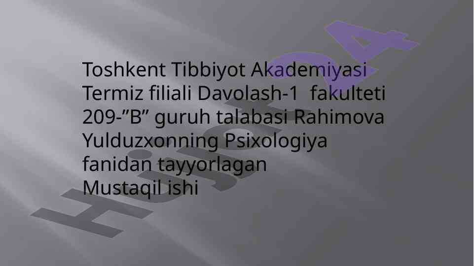 Xotira va ma’lumotlarni mustahkamlash usullari