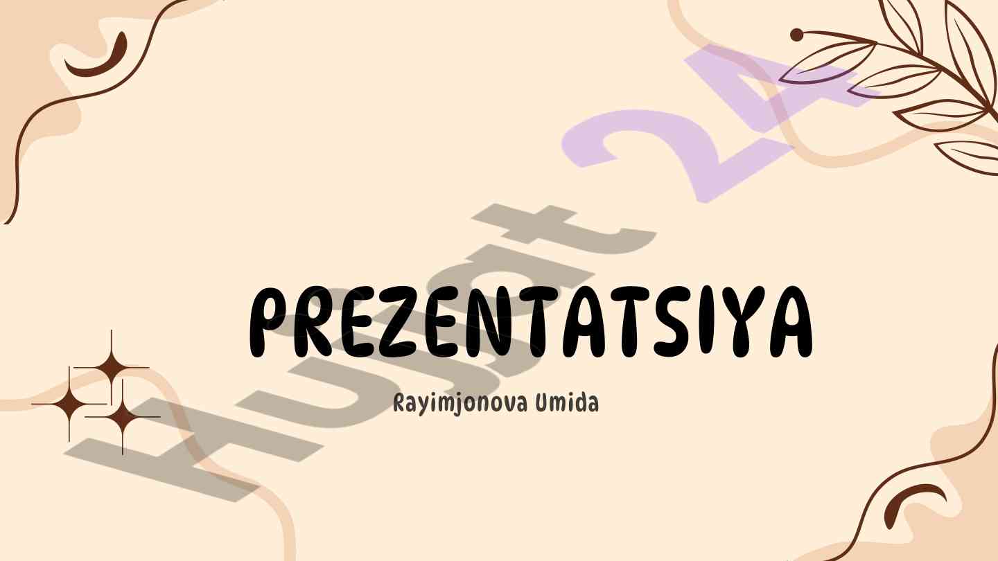 Yosh va pedagogik psixologiya taqdimoti