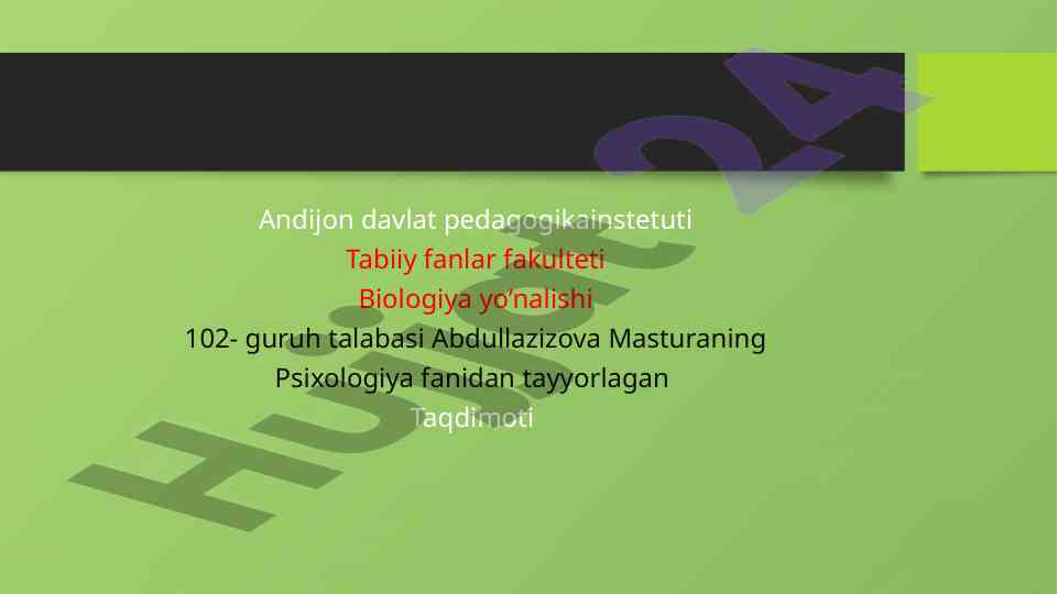 Yosh va pedagogik psixologiya fanining taqiqot metodlari