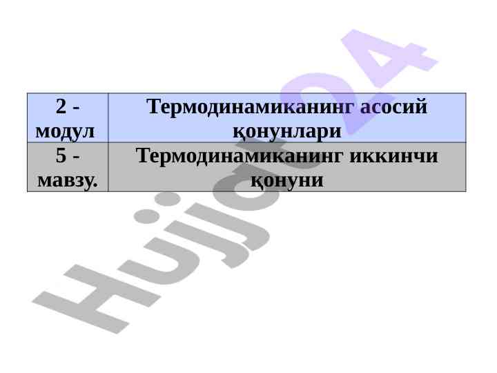 Термодинамиканинг қонунлари ва аҳамияти