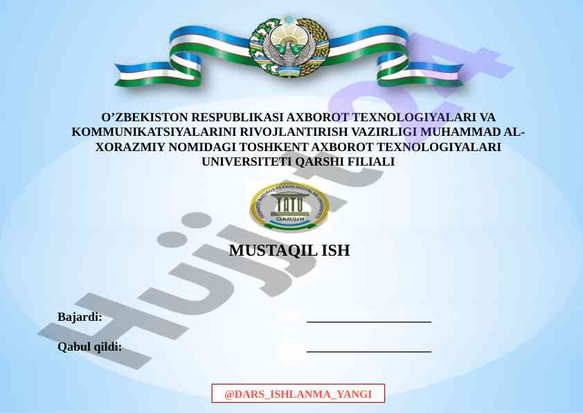 Google xizmatlari: on-line-test shaklini yaratish