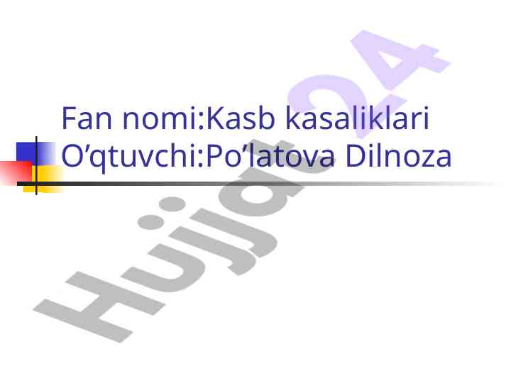 Organik erituvchilar va kimyoviy moddalardan zaharlanish