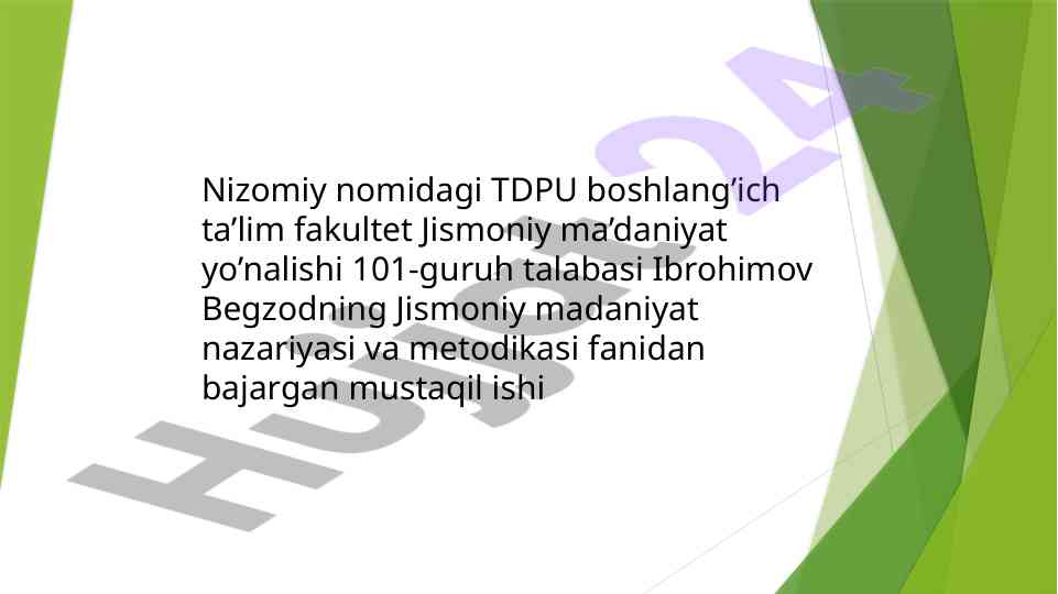 O’zbekistonda jismoniy tarbiya va sport tahlili