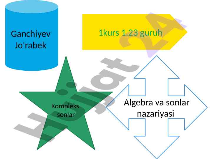 Kompleks sonlar nazariyasi mavzusi