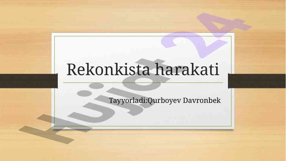 Ispaniyada rekonkista harakatining boshlanishi va bosqichlari