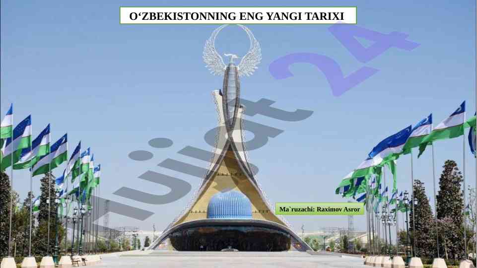 O‘zbekistonning eng yangi tarixi va hamkorlik aloqalari