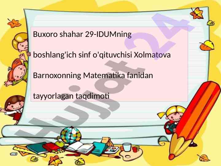Parallel va perpendikular to‘g‘ri chiziqlar taqdimoti