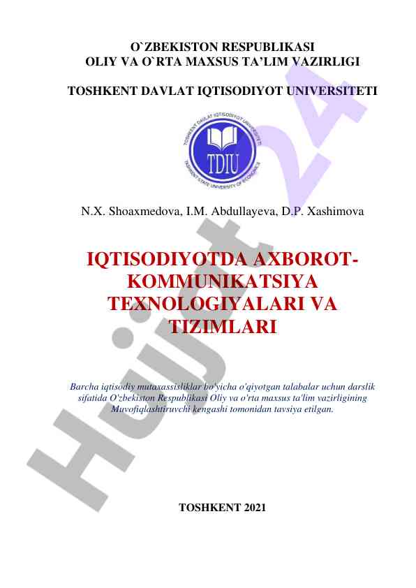 Iqtisodiyotda axborot-kommunikatsiya texnologiyalari
