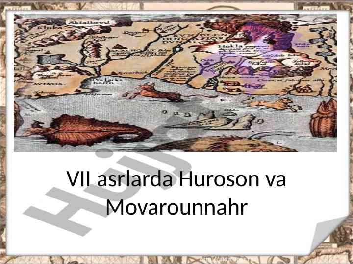 Vii asrlarda huroson va movarounnahrdagi noroziliklar