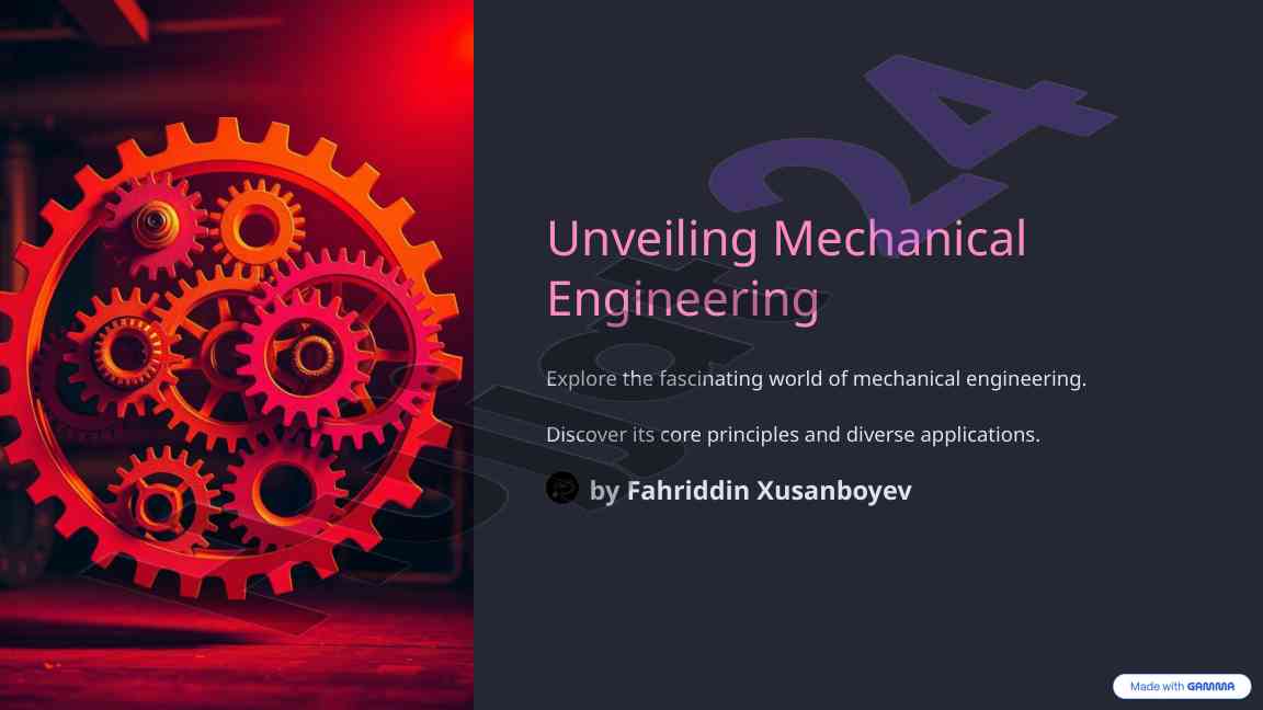 Unveiling mechanical engineering insights and applications