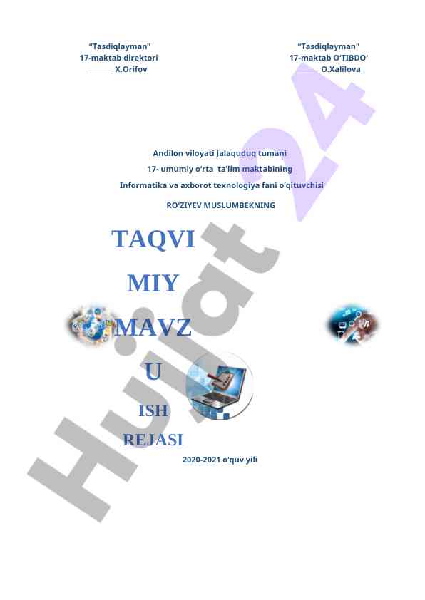 Informatika va axborot texnologiyalari darslari