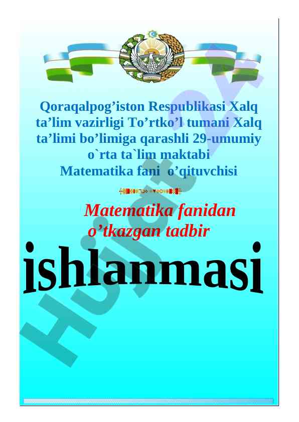 Matematika kechasi tadbiri loyihasi