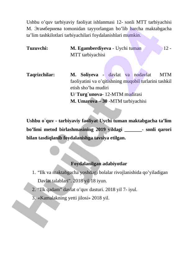 O‘quv tarbiyaviy faoliyat: dunyo mamlakatlari