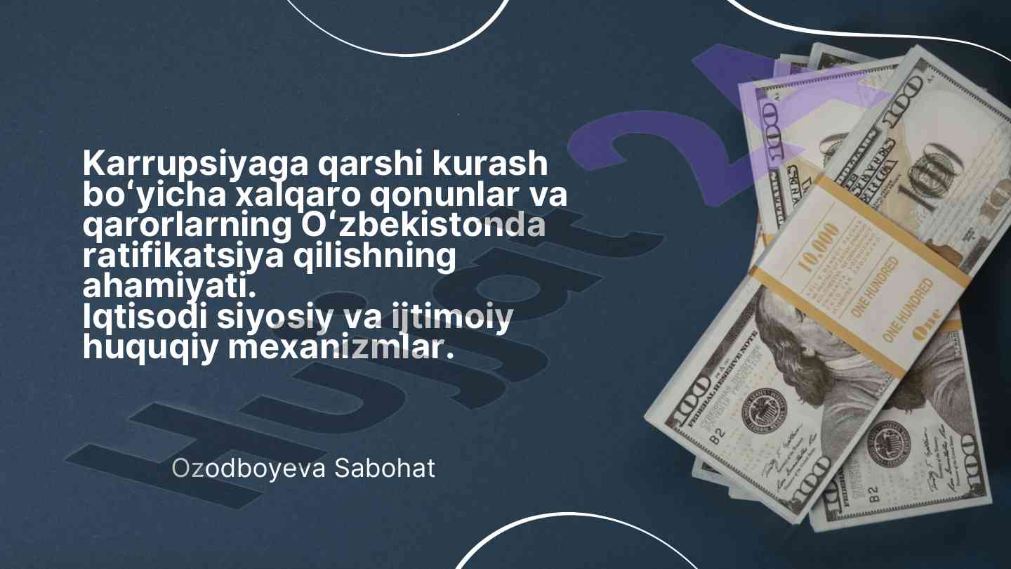 Karrupsiyaga qarshi kurash qonunlari oʻzbekistonda