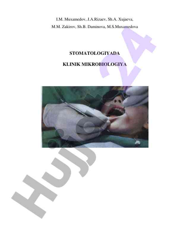 Stomatologiyada klinik mikrobiologiya o‘quv qo‘llanmasi