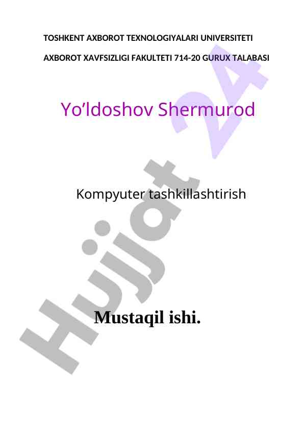 Protsessor turlari va ularning muammolari