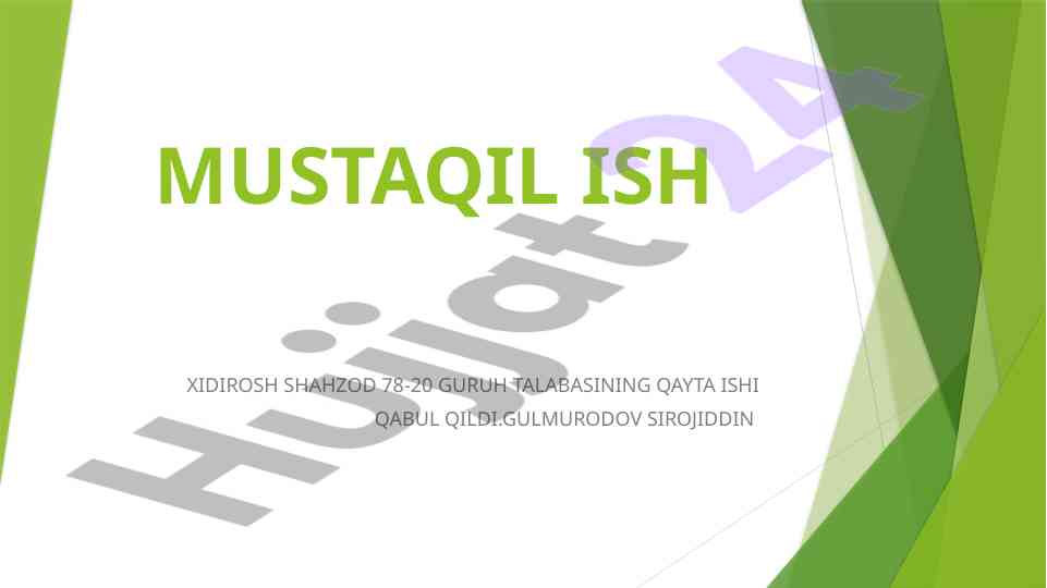 Biznes reja ishlab chiquvchi korxona bayoni