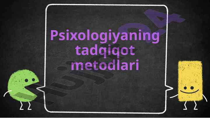Psixologiyaning tadqiqot metodlari va kuzatish