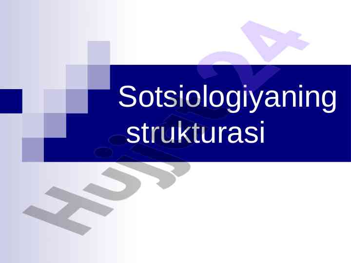 Sotsiologiyaning strukturasi va rivojlanish asoslari