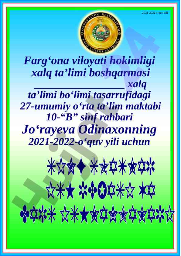Xalq ta'limi tizimida tarbiyalash muammolari