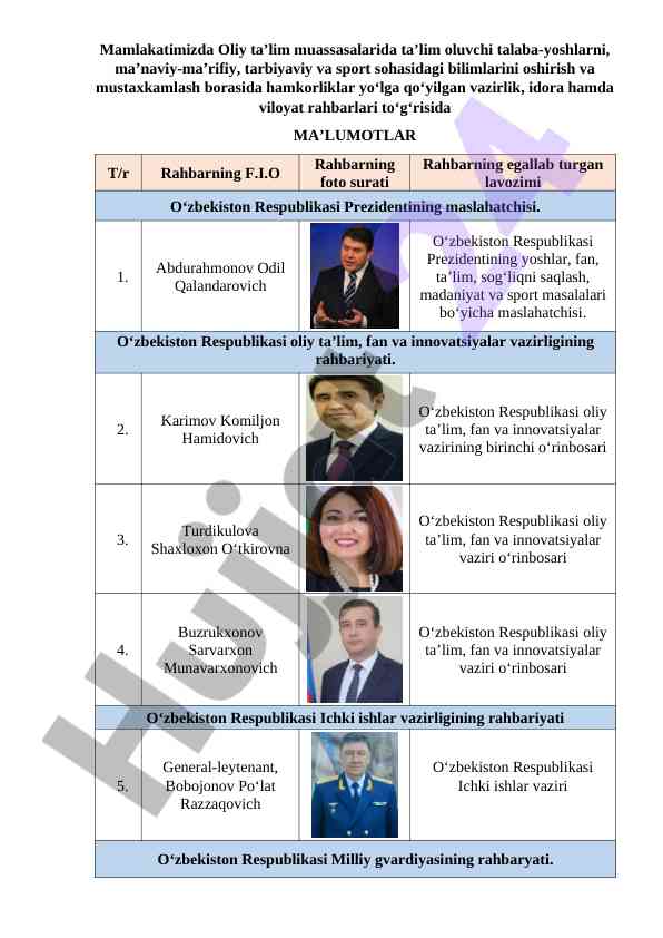 Talaba-yoshlarni ta’limda bilimlarini oshirish