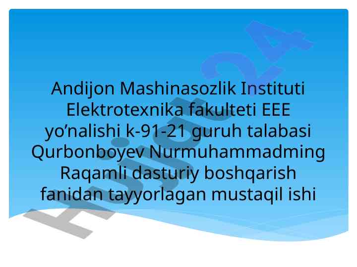Infraqizil nur moduli dasturiy boshqarish