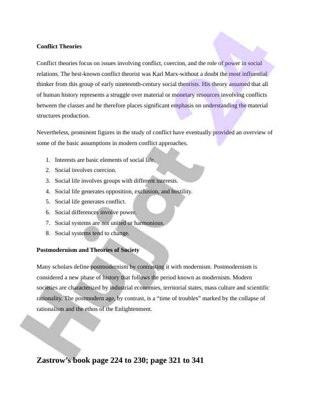 Konflikt nazariyalari va ijtimoiy o'zgarishlar