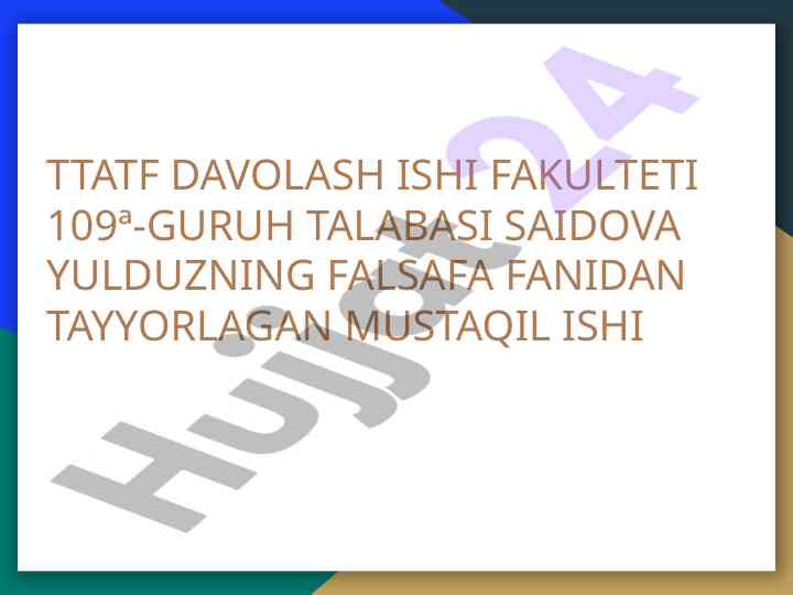 Falsafiy g'oyalar va nazariyalar tahlili